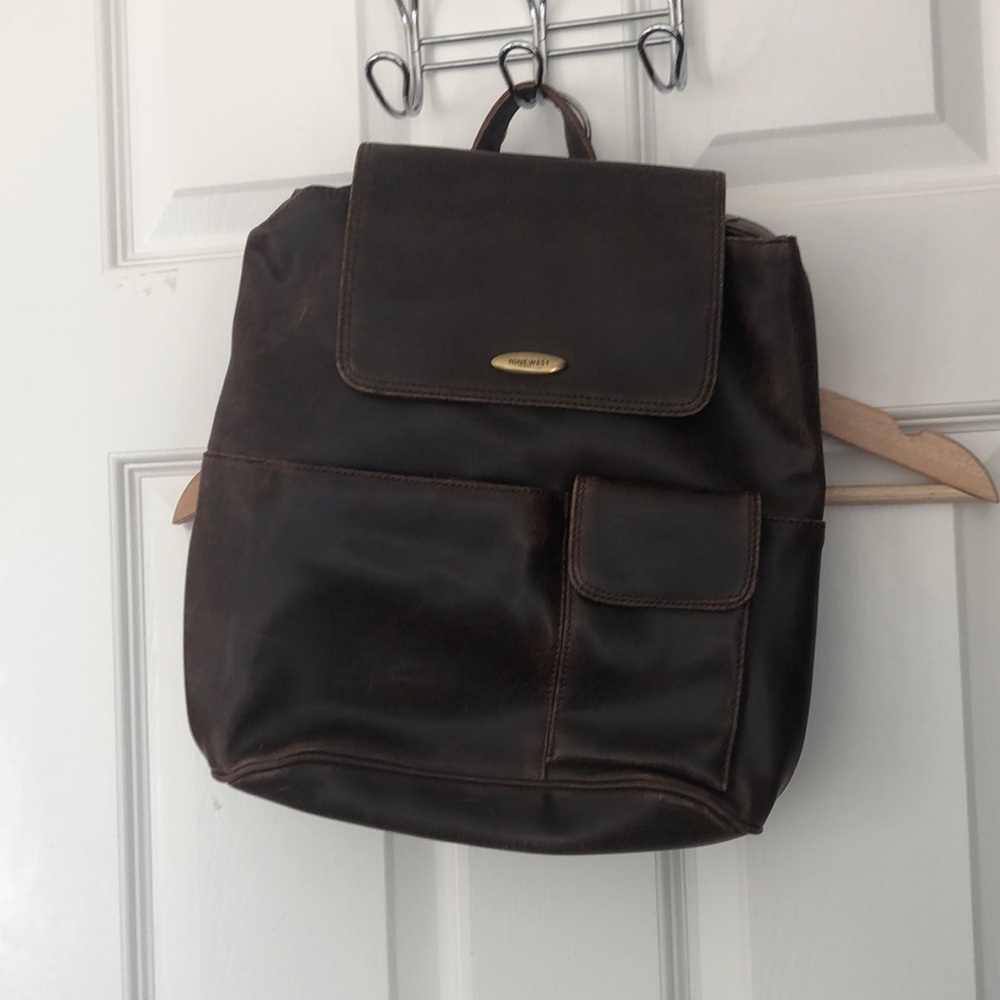 9west real leather 🎒 backpack